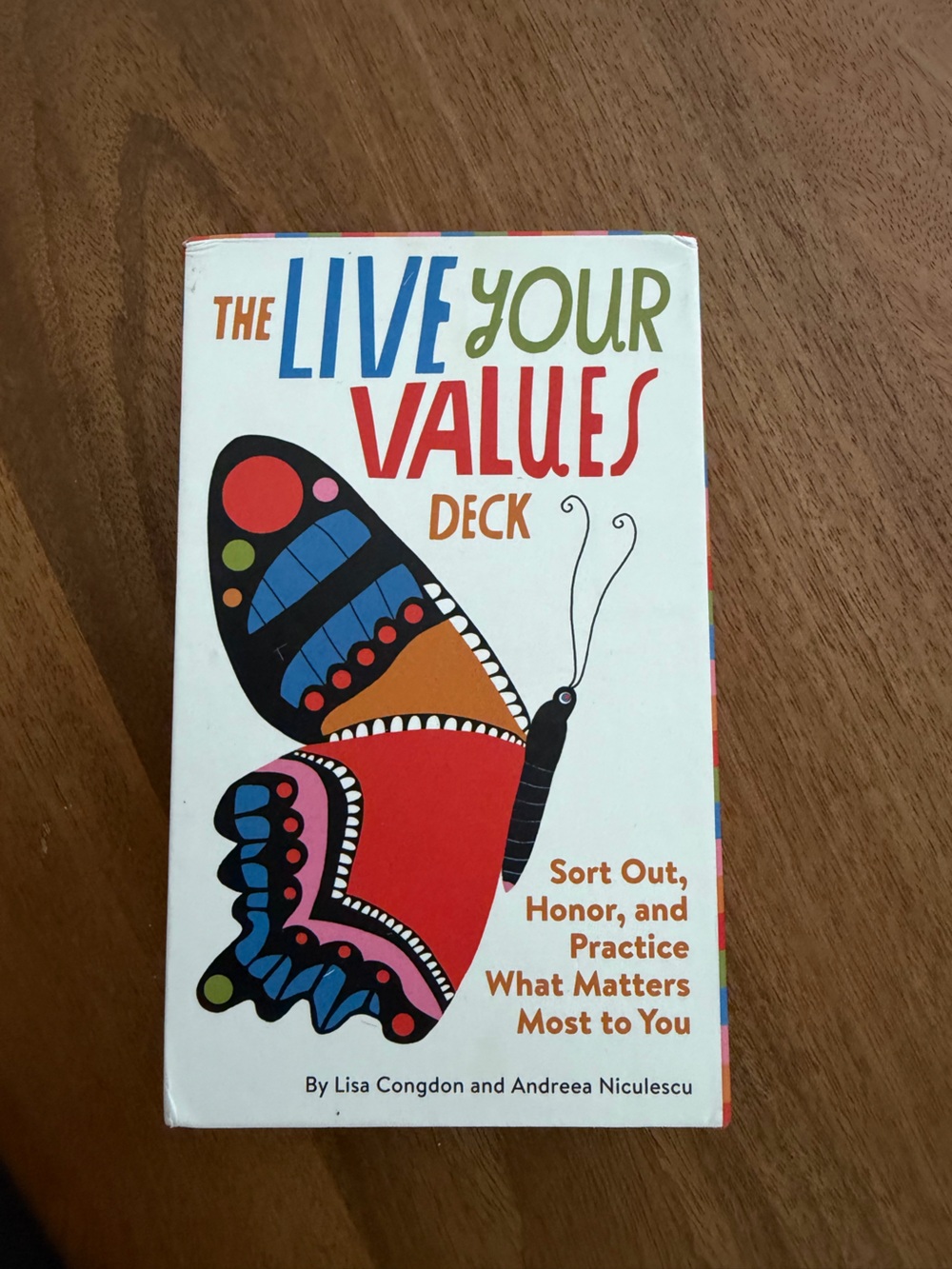 LIVE YOUR VALUES Deck - NWOT